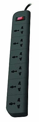 Belkin Surge Protector Universal Socket with 5ft (1.5-Meter) Heavy Duty Cable Overload Protection